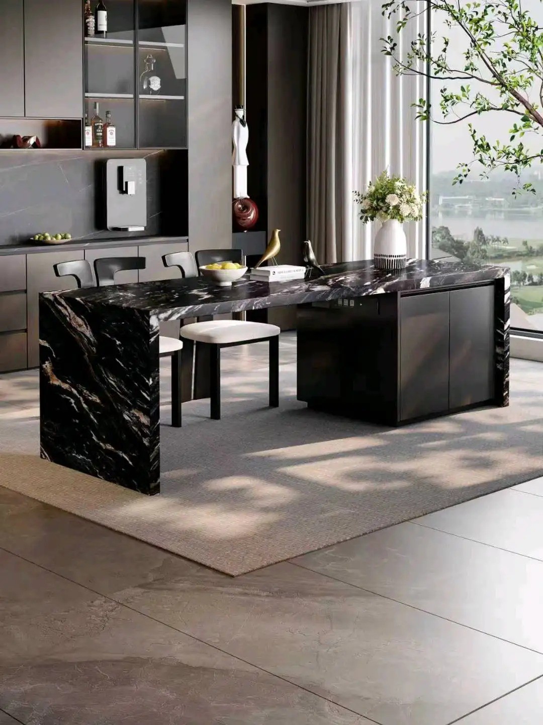 Island Table Flush Series - Custom Kitchen Cabinets & Countertop | CHEERFUL Kenya image 25 detail view
