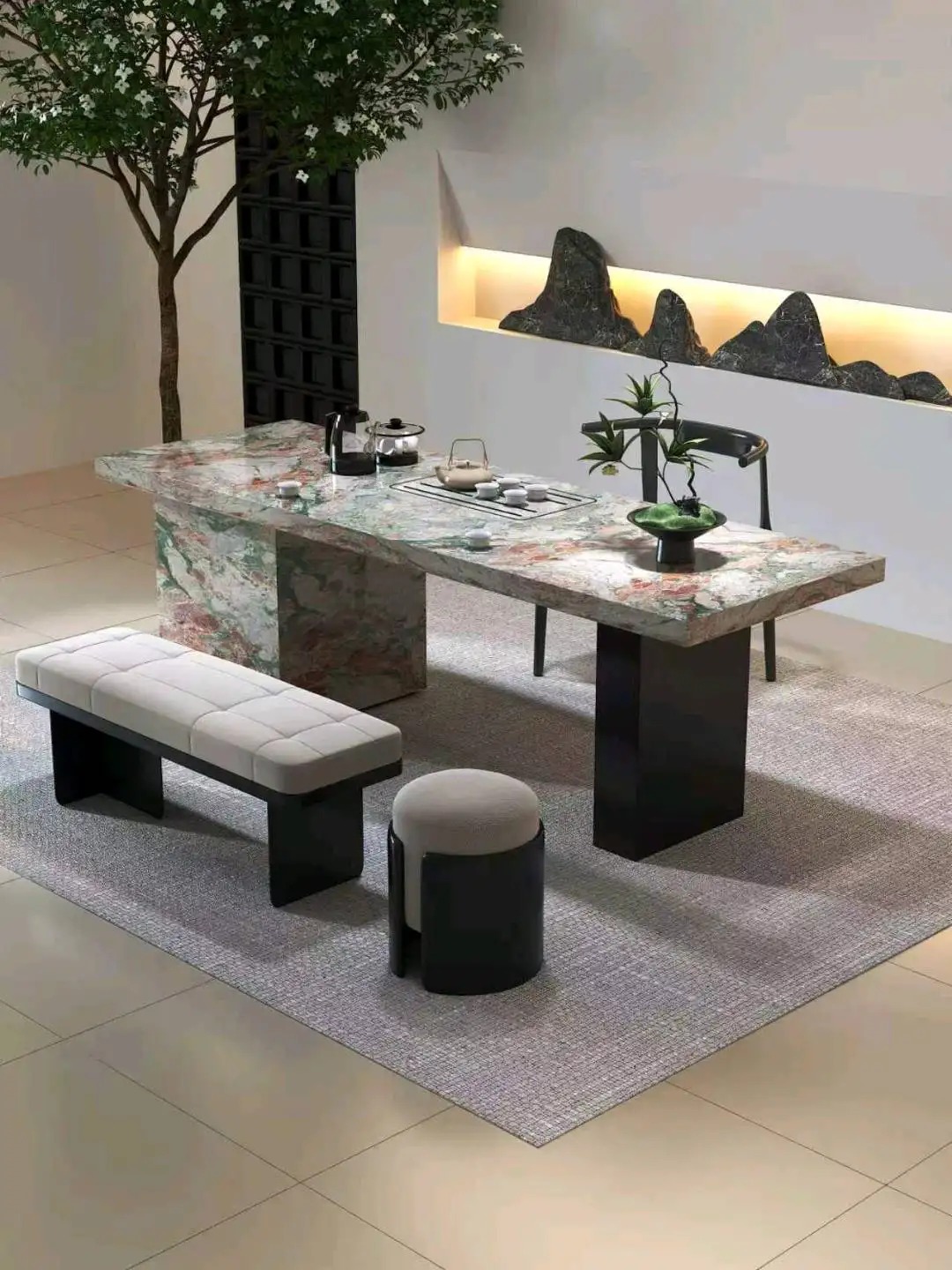Island Tea Table Series - Custom Kitchen Cabinets & Countertop | CHEERFUL Kenya detail view
