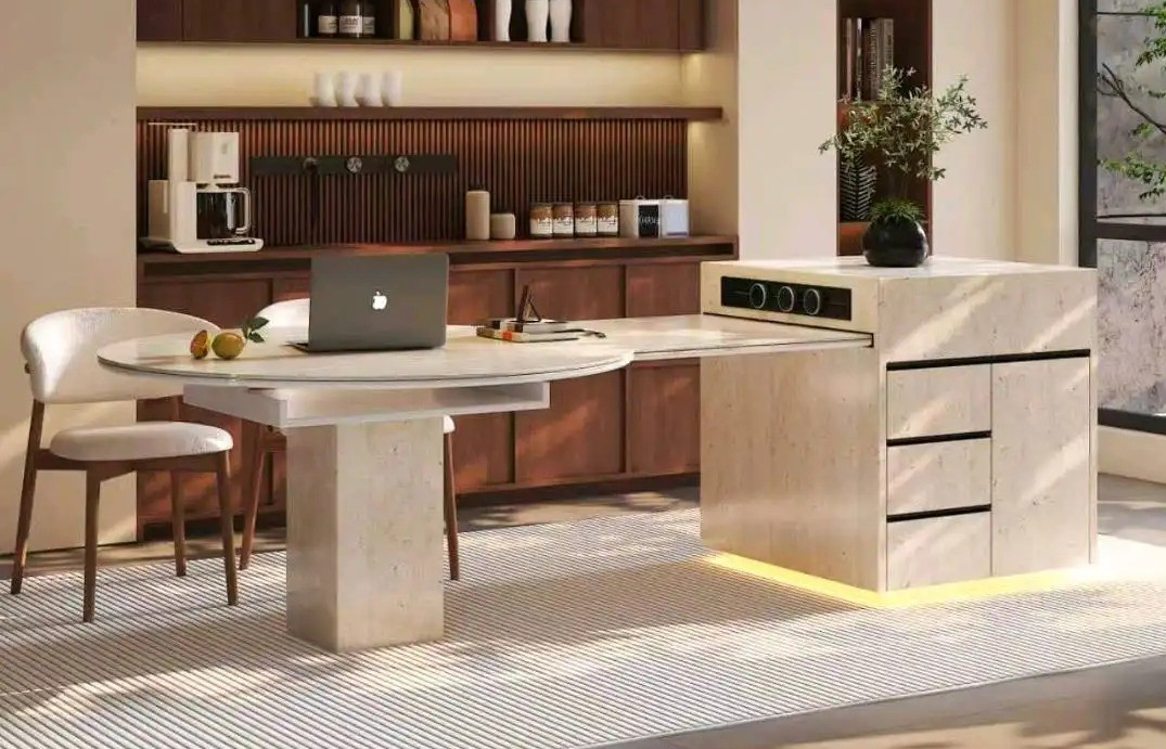 Island Round Table Series - Custom Kitchen Cabinets & Countertop | CHEERFUL Kenya