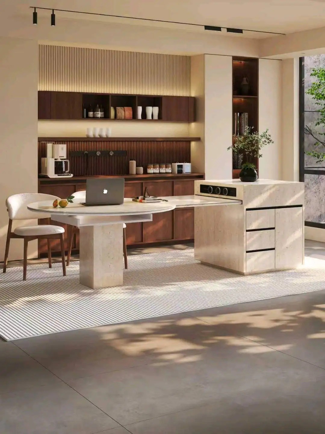 Island Round Table Series - Custom Kitchen Cabinets & Countertop | CHEERFUL Kenya image 3 detail view