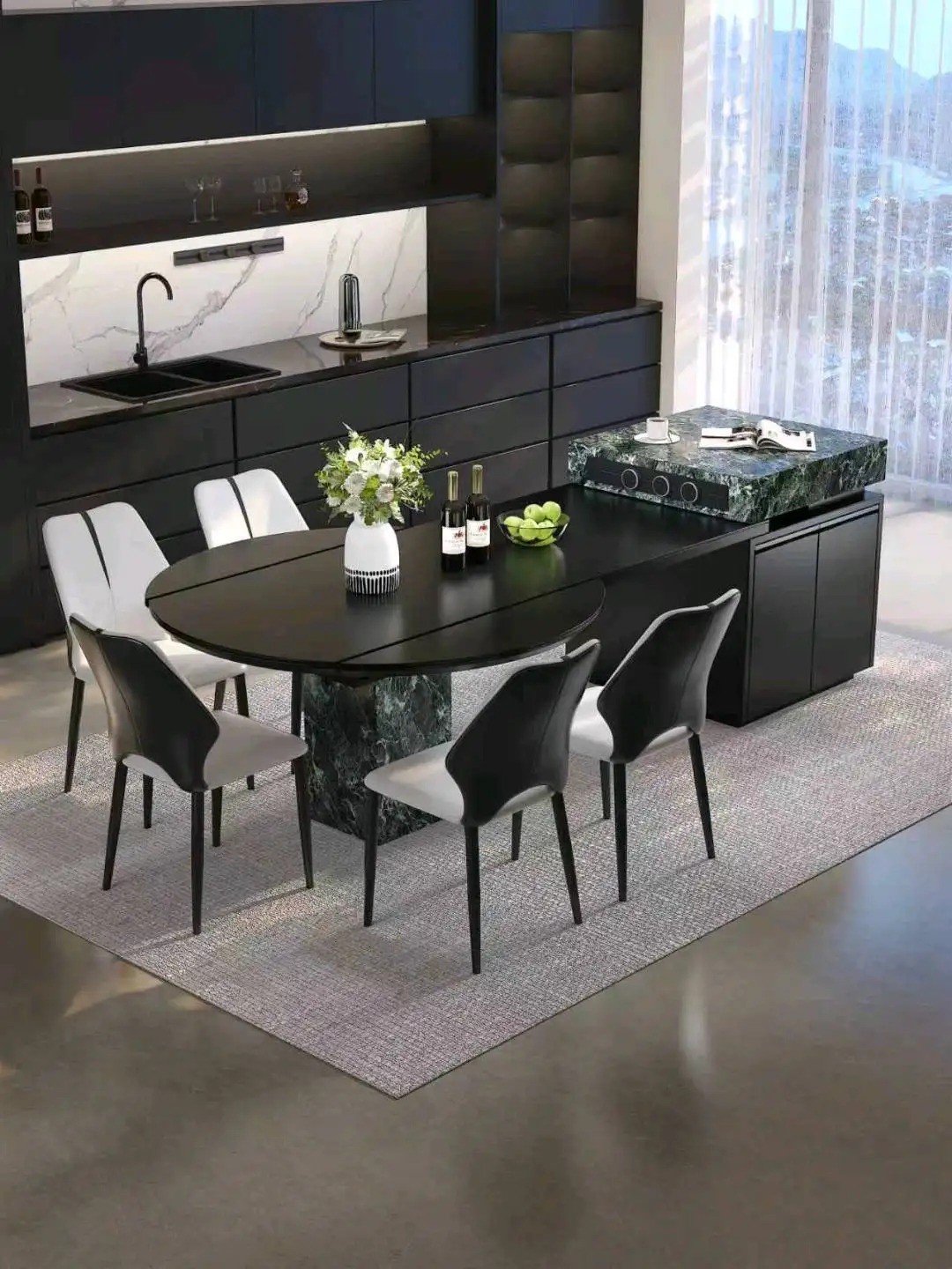 Island Round Table Series - Custom Kitchen Cabinets & Countertop | CHEERFUL Kenya image 15 detail view