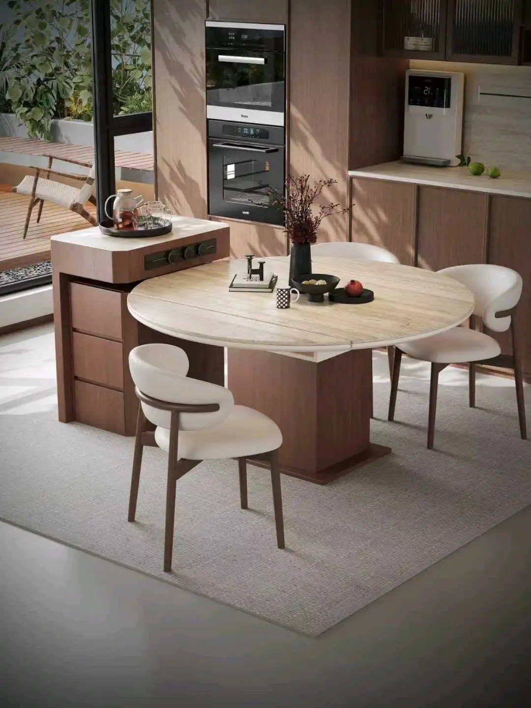 Island Round Table Series - Custom Kitchen Cabinets & Countertop | CHEERFUL Kenya image 23 detail view