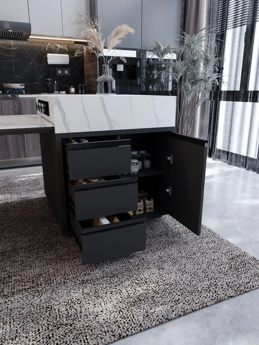 Island Round Table Series - Custom Kitchen Cabinets & Countertop | CHEERFUL Kenya image 35 detail view