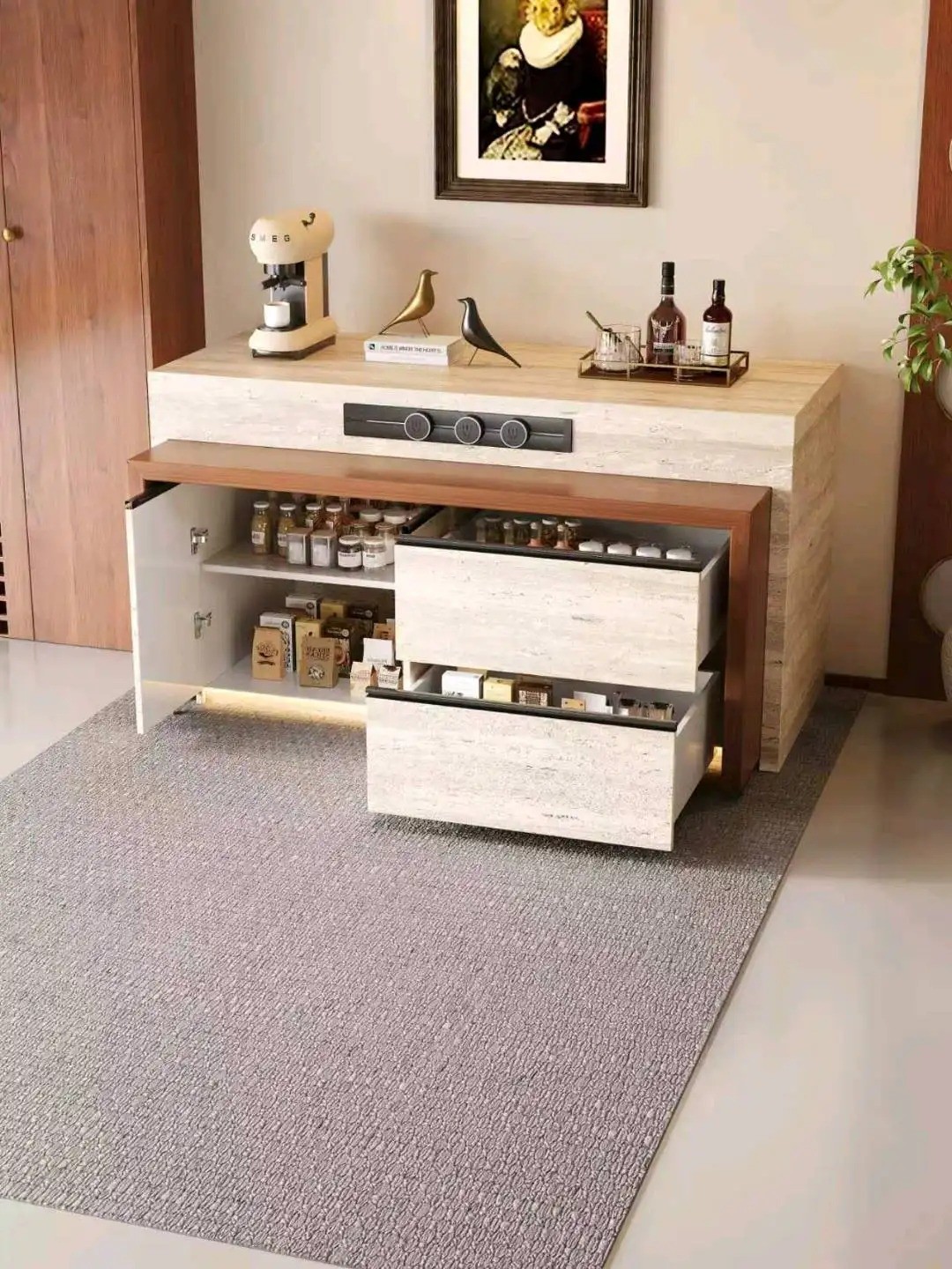 Island folding and telescopic series - Custom Kitchen Cabinets & Countertop | CHEERFUL Kenya image 7 detail view