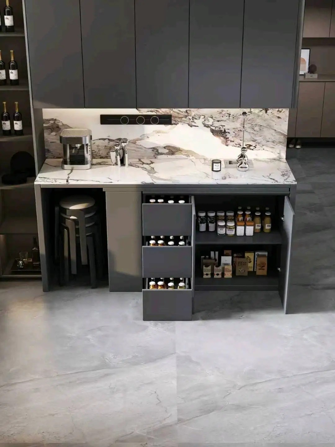 Island folding and telescopic series - Custom Kitchen Cabinets & Countertop | CHEERFUL Kenya image 15 detail view
