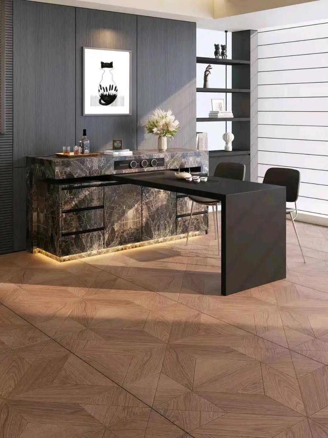 Island folding and telescopic series - Custom Kitchen Cabinets & Countertop | CHEERFUL Kenya image 19 detail view