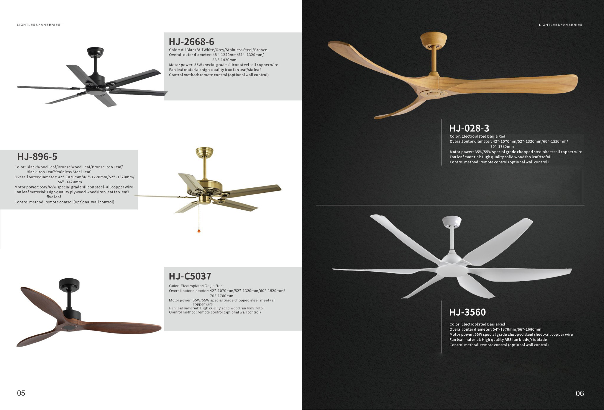 No light fan series - Ceiling Fans | CHEERFUL Kenya image 2 detail view