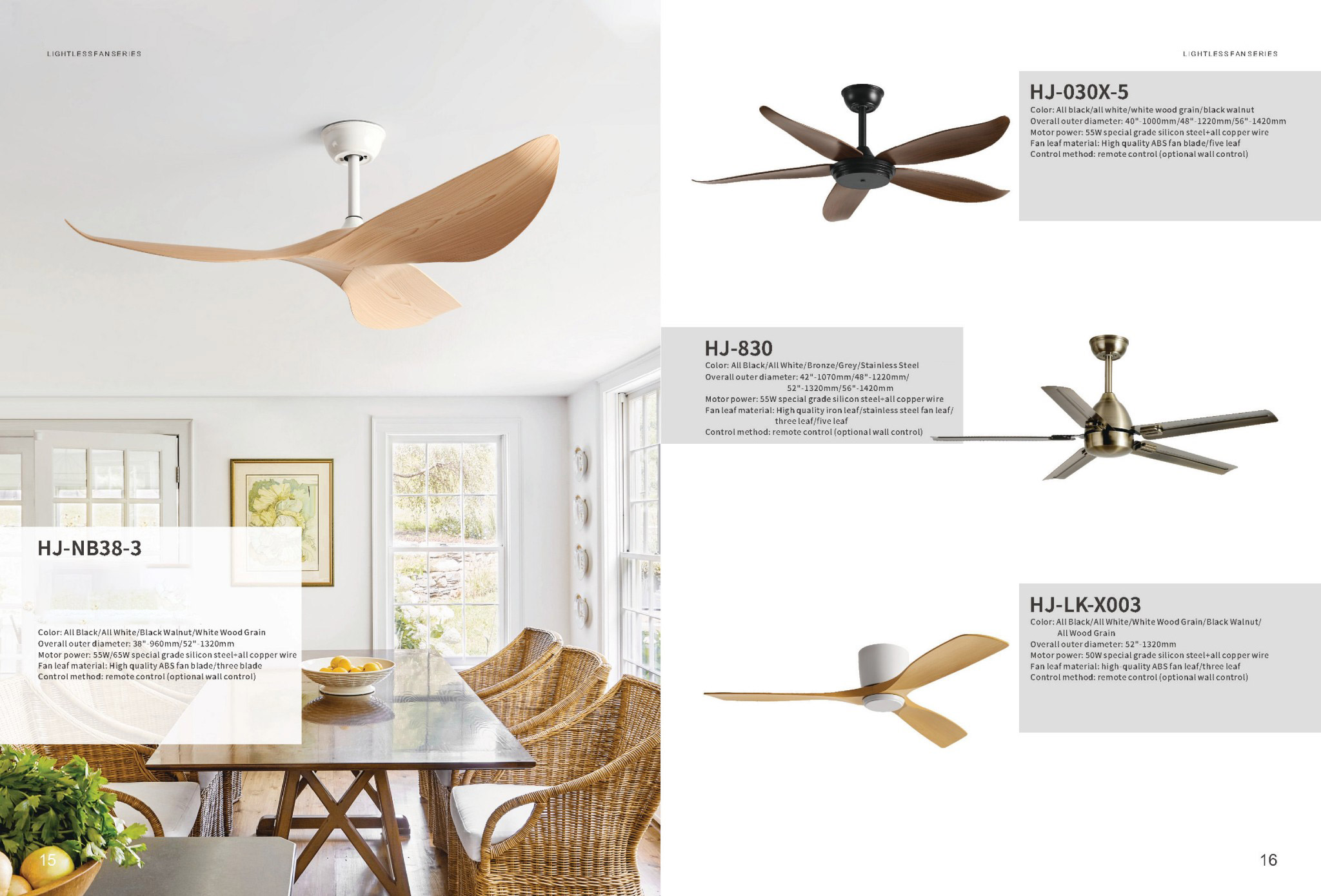 No light fan series - Ceiling Fans | CHEERFUL Kenya image 7 detail view