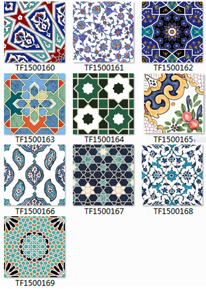 Nordic retro glazed glossy surface art small flower brick 150x150mm - Tile(Small Stone) | CHEERFUL Kenya image 5 detail view