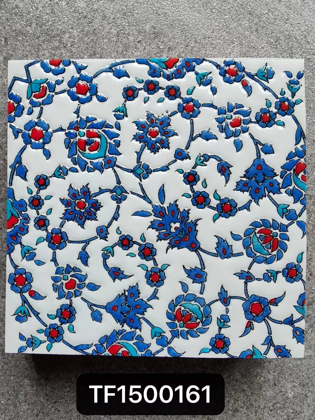 Nordic retro glazed glossy surface art small flower brick 150x150mm - Tile(Small Stone) | CHEERFUL Kenya image 7 detail view