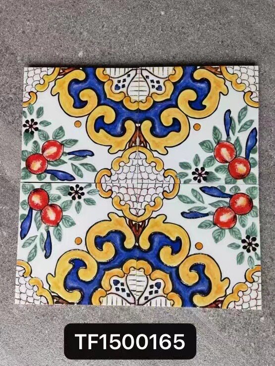 Nordic retro glazed glossy surface art small flower brick 150x150mm - Tile(Small Stone) | CHEERFUL Kenya image 10 detail view