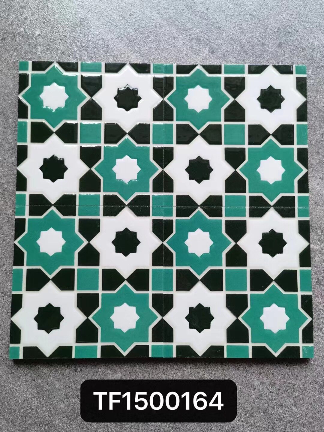 Nordic retro glazed glossy surface art small flower brick 150x150mm - Tile(Small Stone) | CHEERFUL Kenya image 16 detail view
