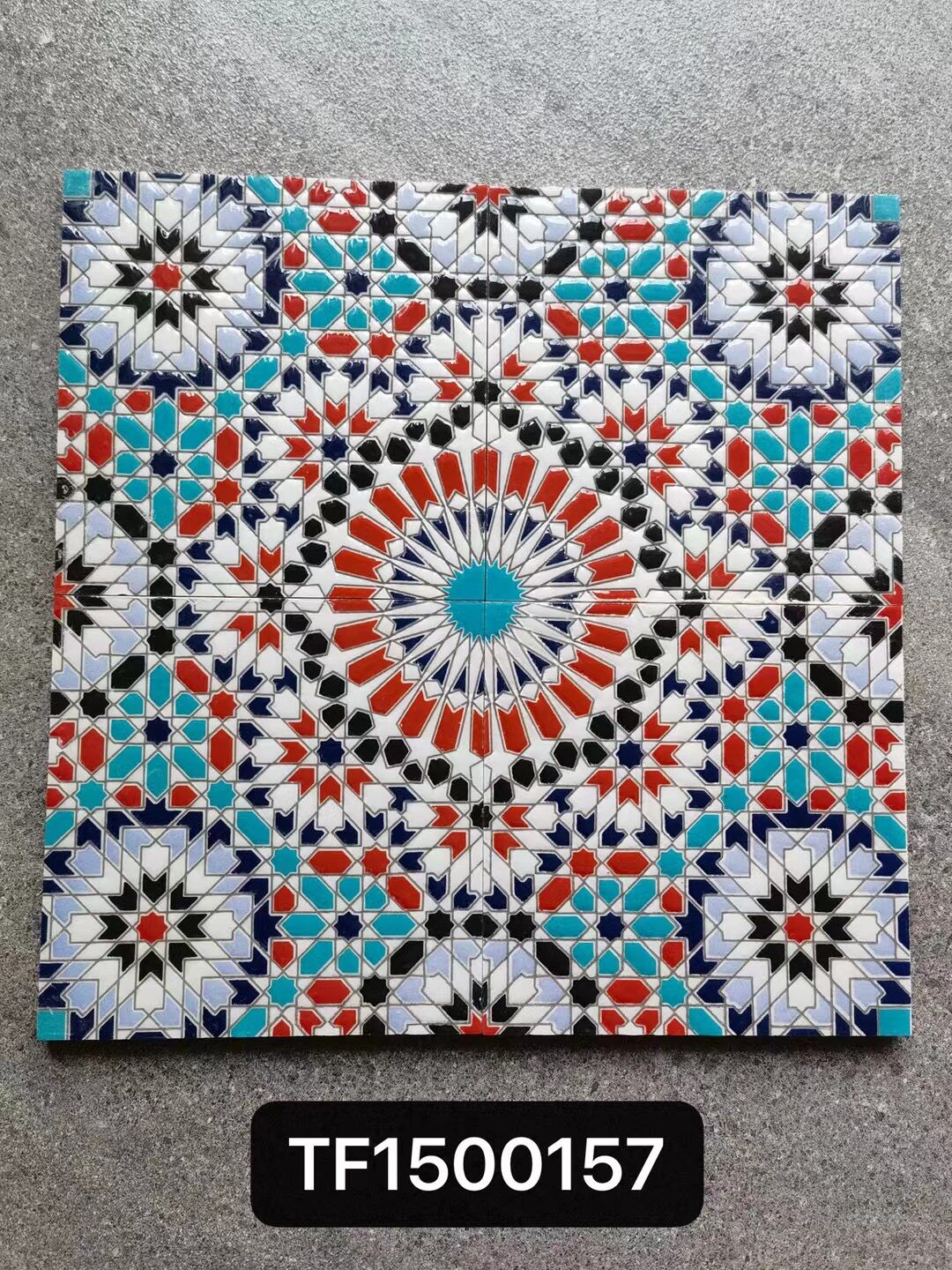 Nordic retro glazed glossy surface art small flower brick 150x150mm - Tile(Small Stone) | CHEERFUL Kenya image 17 detail view