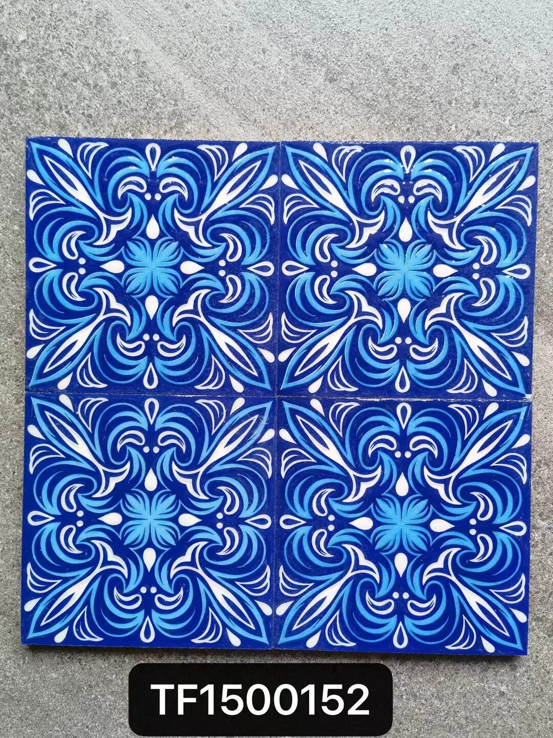 Nordic retro glazed glossy surface art small flower brick 150x150mm - Tile(Small Stone) | CHEERFUL Kenya image 21 detail view
