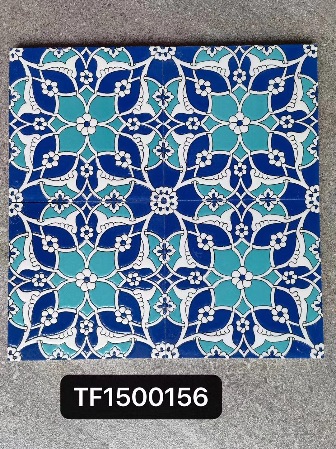 Nordic retro glazed glossy surface art small flower brick 150x150mm - Tile(Small Stone) | CHEERFUL Kenya image 22 detail view