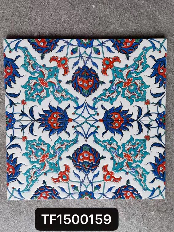 Nordic retro glazed glossy surface art small flower brick 150x150mm - Tile(Small Stone) | CHEERFUL Kenya image 34 detail view