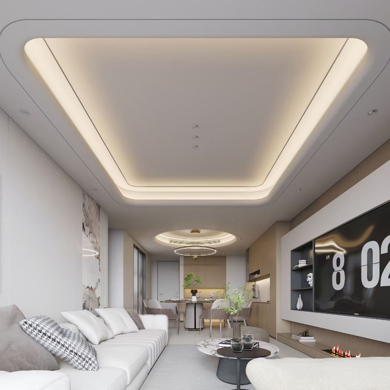 Aluminum profiles and assembly components for gypsum board ceiling, module assembly - Technical Innovative Products | CHEERFUL Kenya image 2