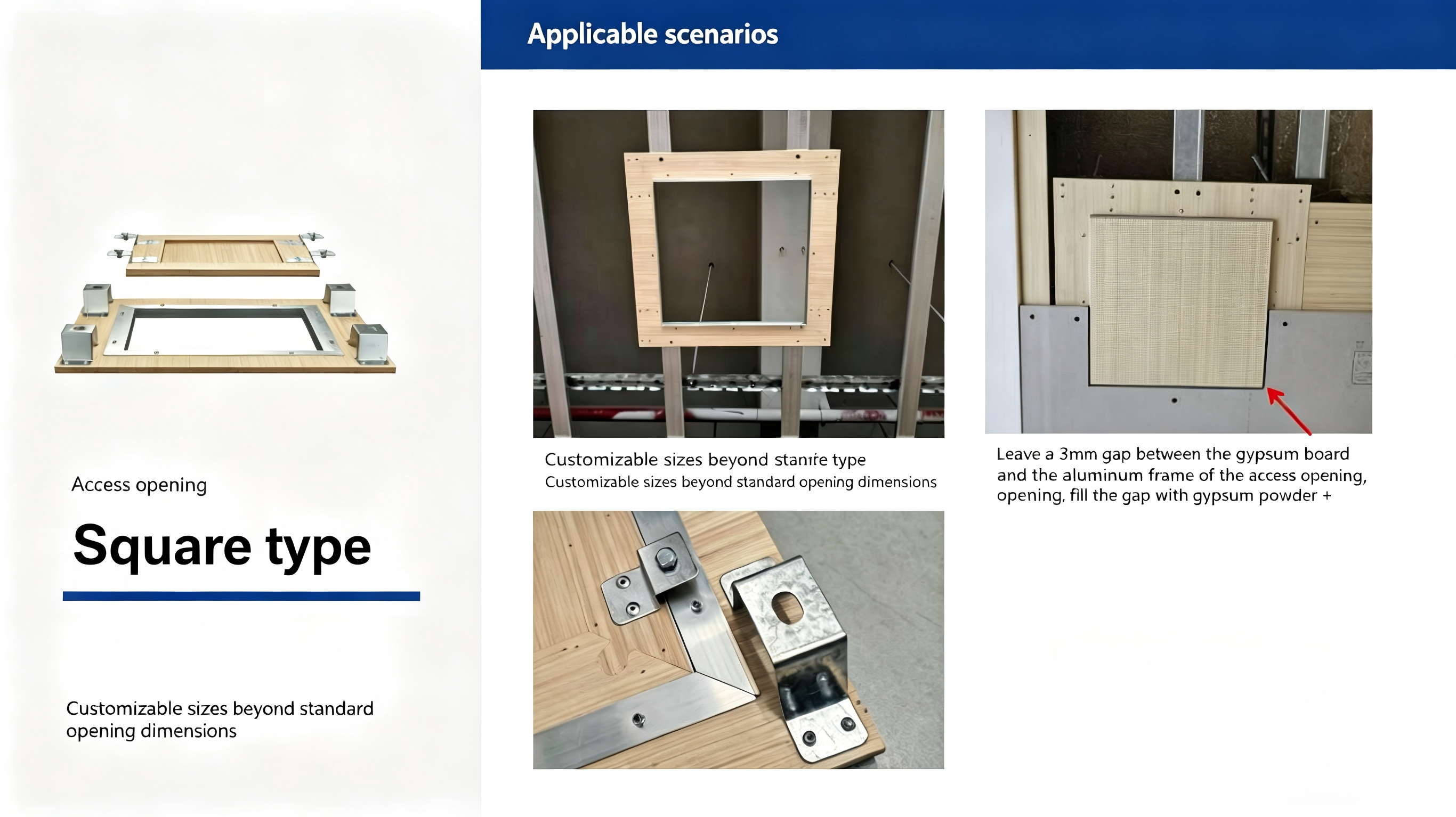 Aluminum profiles and assembly components for gypsum board ceiling, module assembly - Technical Innovative Products | CHEERFUL Kenya image 22 detail view
