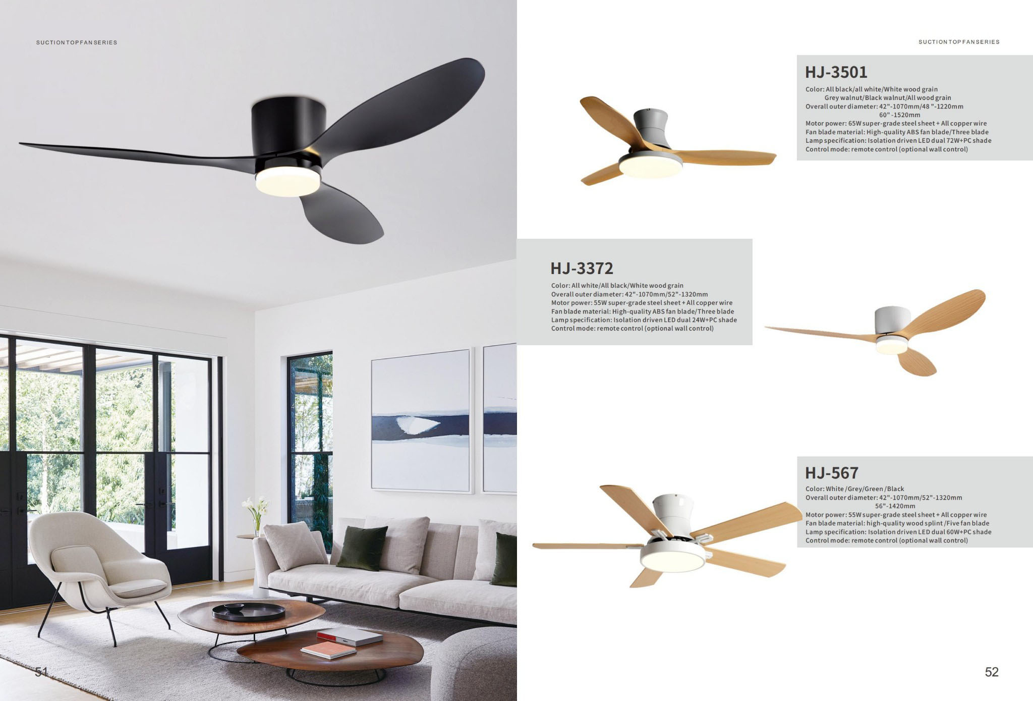 Ceiling mounted fan light series - Ceiling Fans | CHEERFUL Kenya detail view