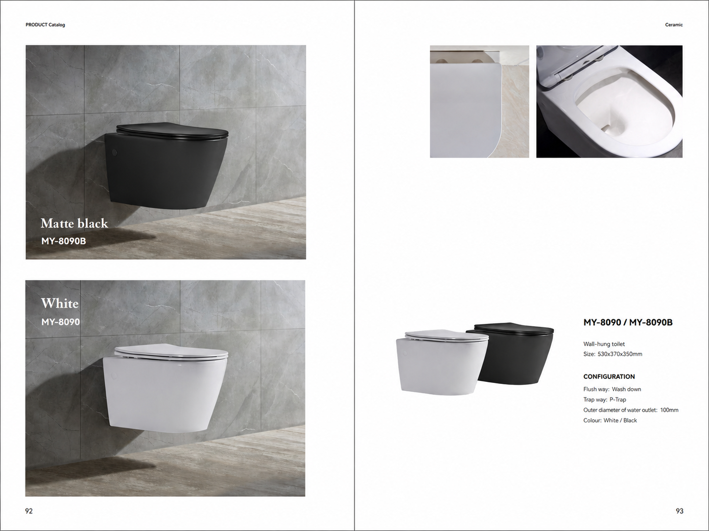 Wall-hung toilet - Sanitary Ware | CHEERFUL Kenya image 3 detail view