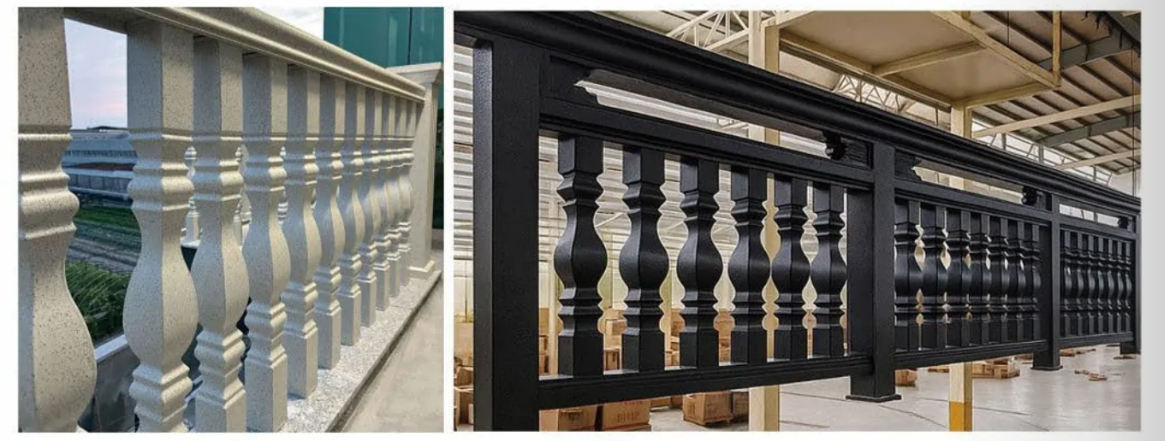 Aluminum alloy marble imitation railings - Stairs and Railing | CHEERFUL Kenya image 3