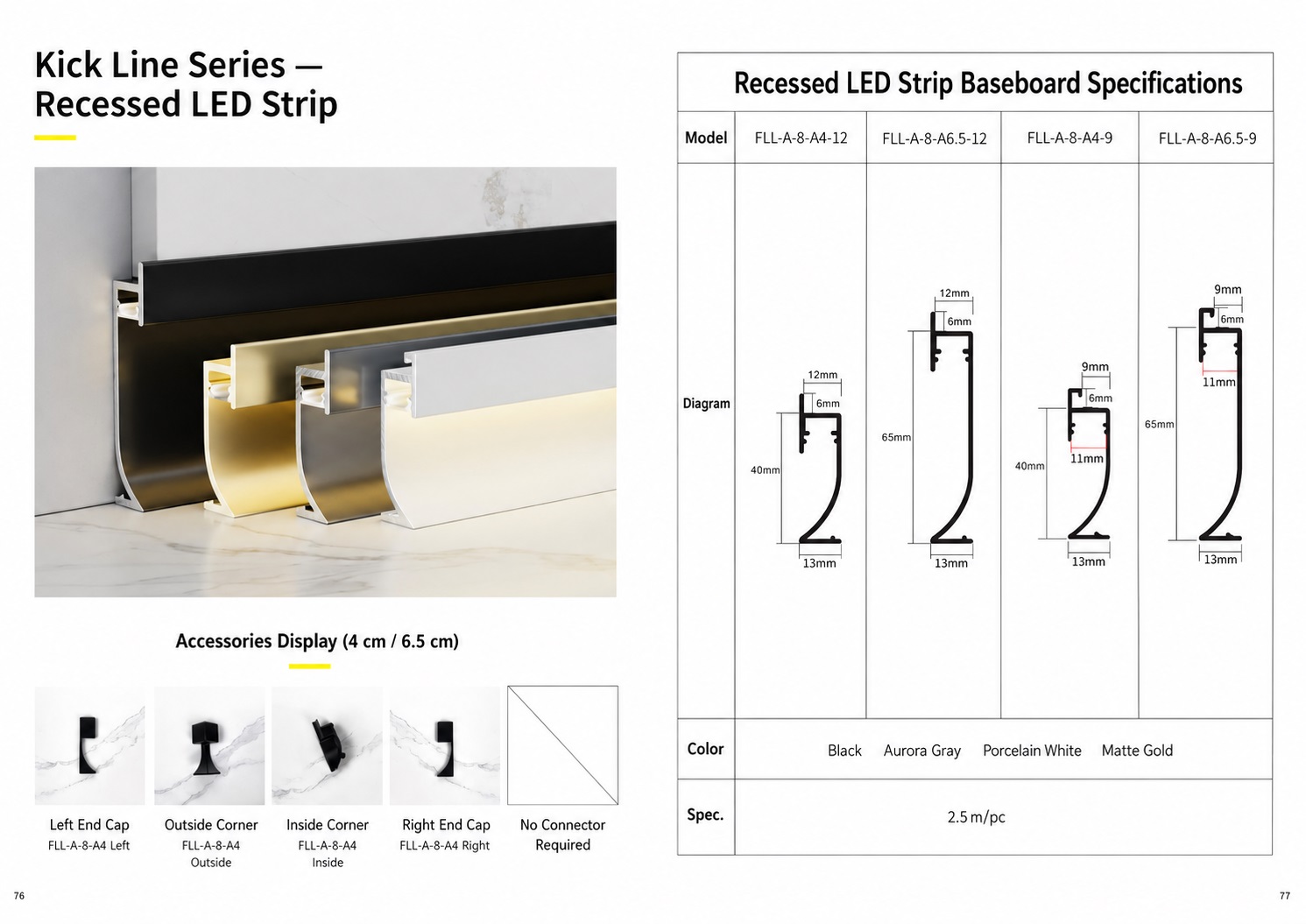 Skirting line series - buckle light strip style - Flooring | CHEERFUL Kenya image 7 detail view
