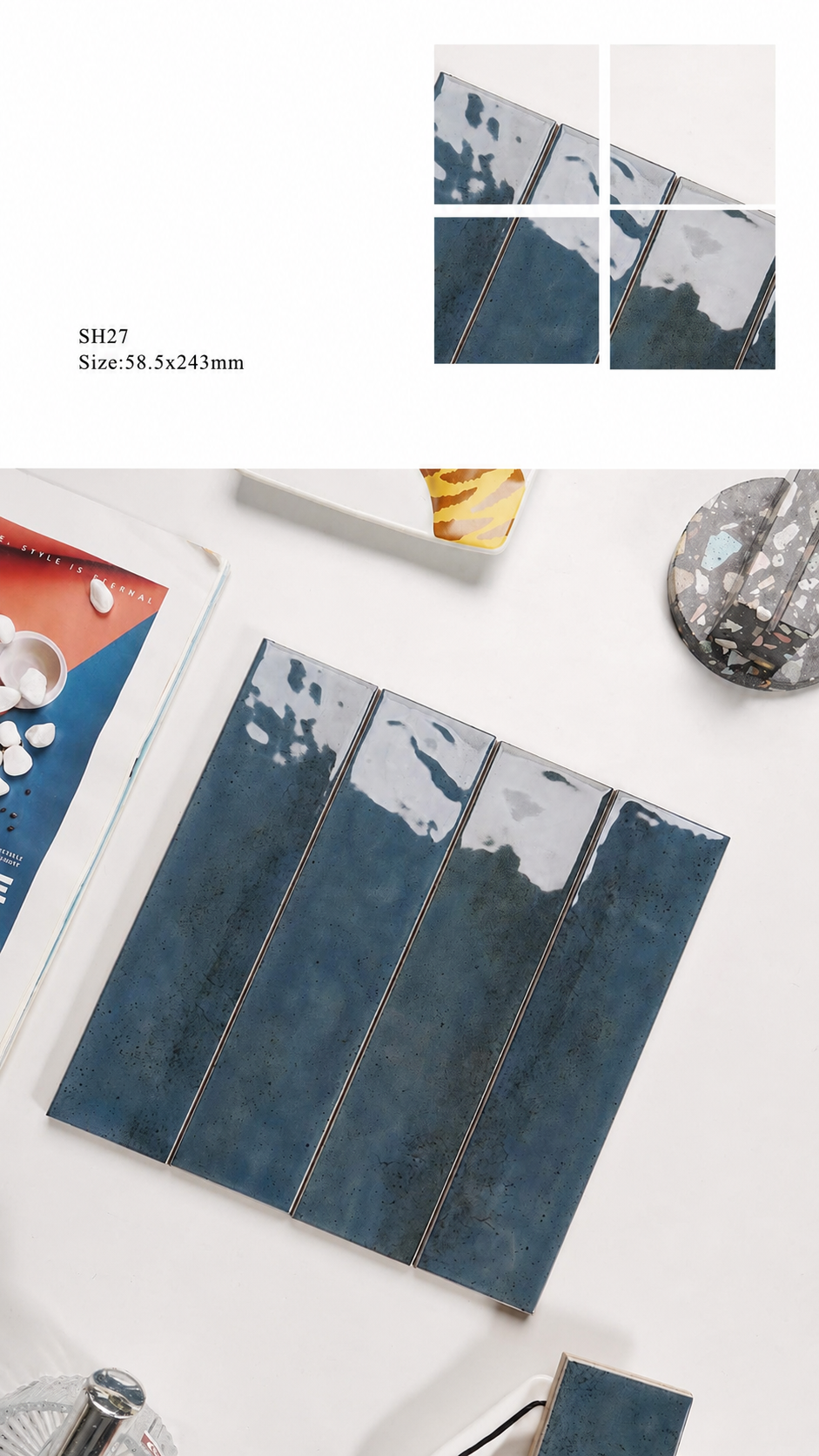 Tiles - Sugar House Series - Tile(Small Stone) | CHEERFUL Kenya image 6 detail view