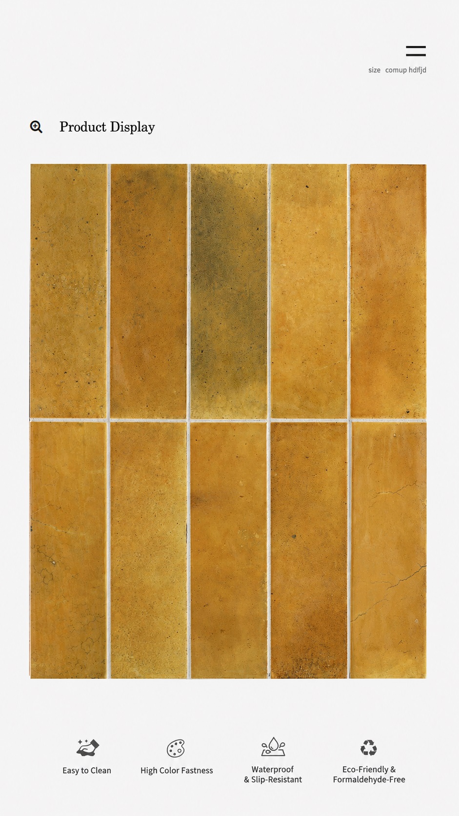 Tiles - Sugar House Series - Tile(Small Stone) | CHEERFUL Kenya image 2 detail view
