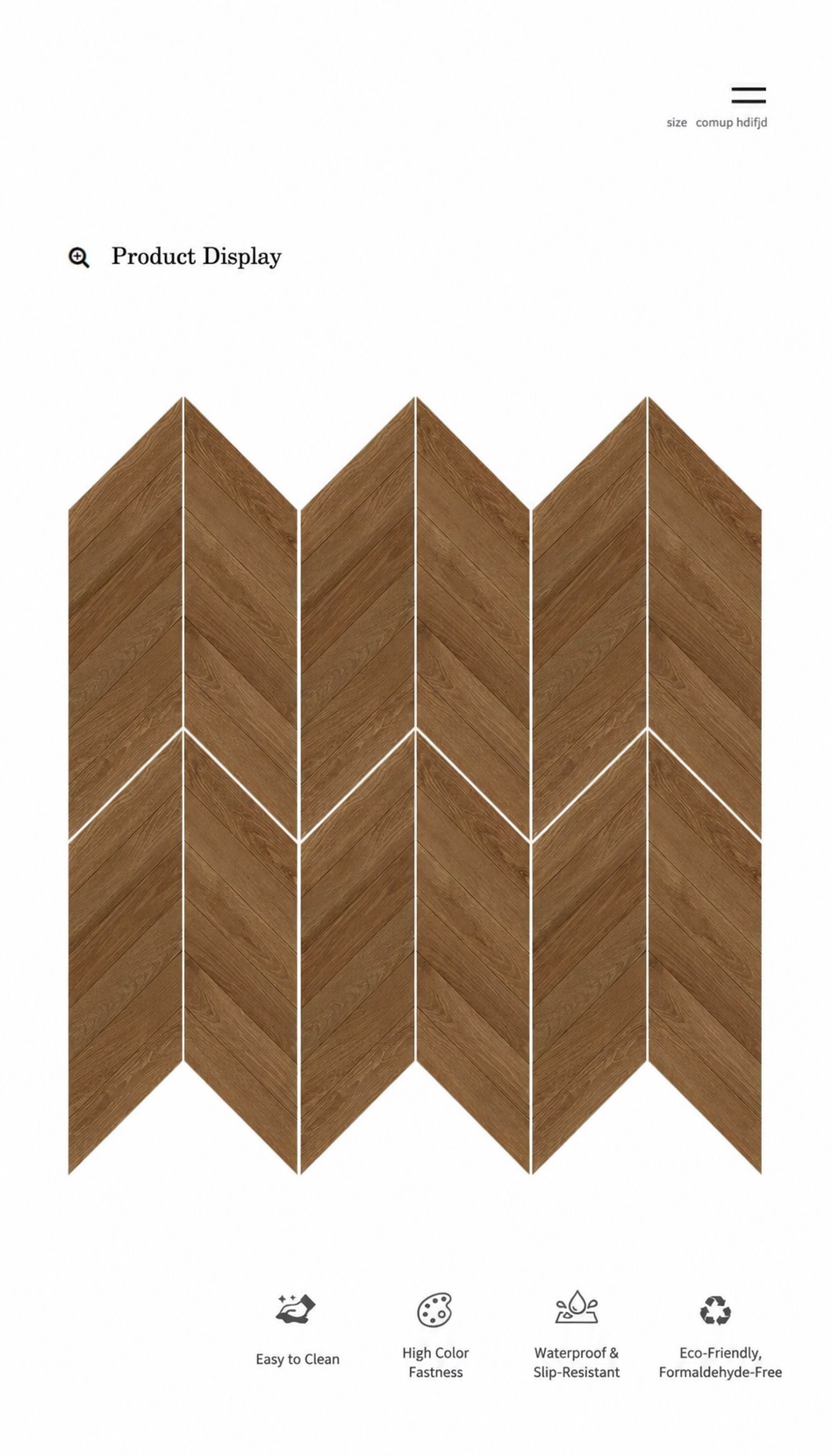 Ceramic Tile - Lingmu Series - Tile(Small Stone) / Flooring | CHEERFUL Kenya image 2 detail view